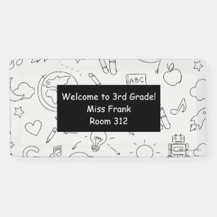 Banderoles École élémentaire Salle de classe de professeur pe