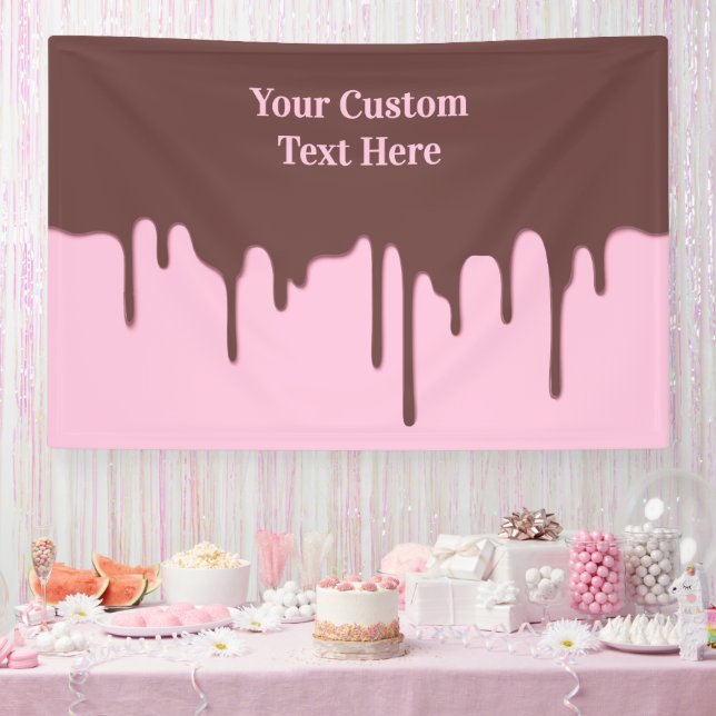 Banderoles Écran de chocolat personnalisé (Fête)