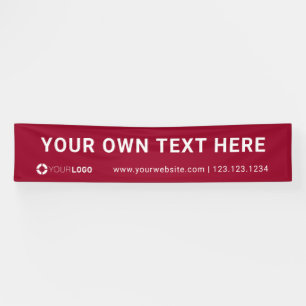 Banderoles Écrans d'événement Red Custom Company Logo