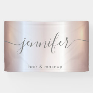 Banderoles Écriture minimaliste séduisante rose douce