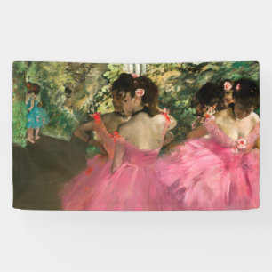 Banderoles Edgar Degas - Danseurs en rose