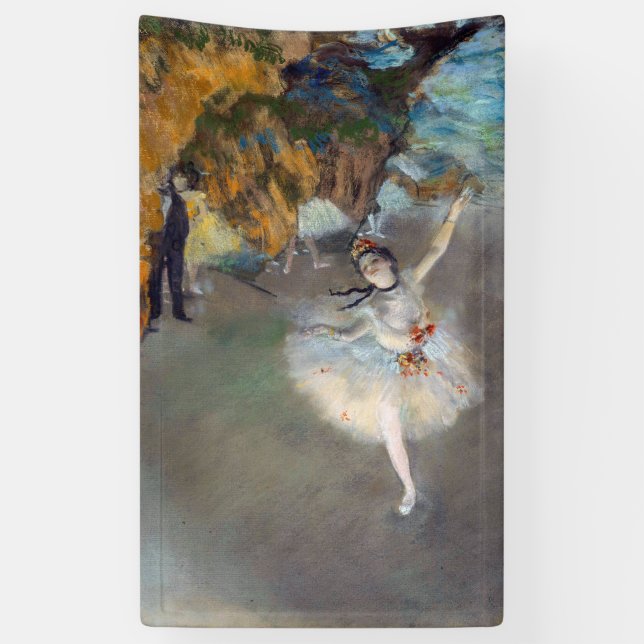 Banderoles Edgar Degas - L'Étoile / Danseuse sur la scène (Vertical)
