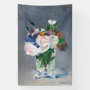 Banderoles Edouard Manet - Fleurs dans un Vase de Cristal
