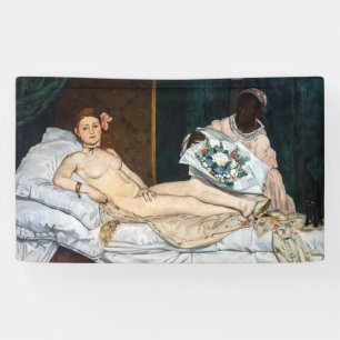 Banderoles Edouard Manet - Olympia