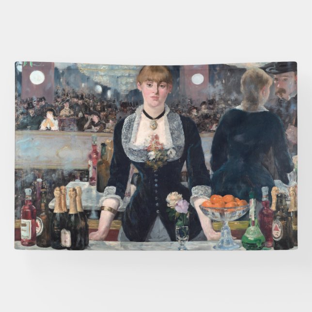 Banderoles Edouard Manet - Un bar aux Folies-Bergere (Horizontal)
