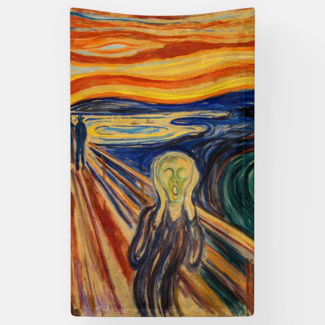 Banderoles Edvard Munch - Le cri 1910 (Vertical)