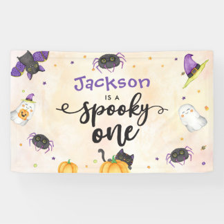 Banderoles Éffrayant Un Halloween 1er Anniversaire