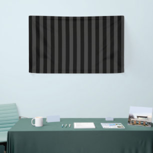Banderoles Elagnat Black & Smoky Black Vertical Stripes