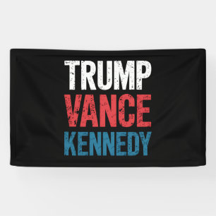 Banderoles Élection de Trump Vance Kennedy 2024