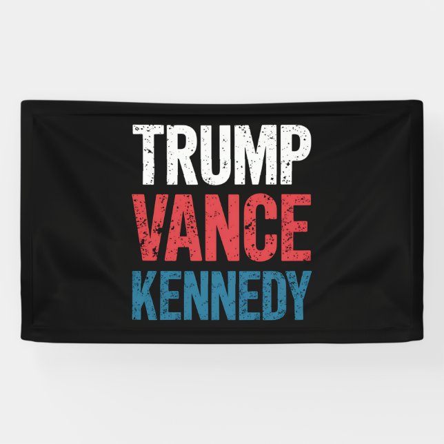 Banderoles Élection de Trump Vance Kennedy 2024 (Horizontal)