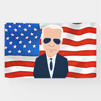 Banderoles Élection du drapeau américain Joe Biden 2024