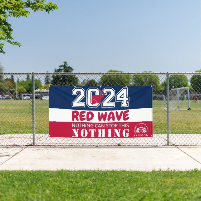 Banderoles Election présidentielle 2024 RED WAVE (Insitu)