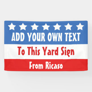 Banderoles Élections USA personnalisables