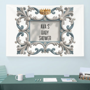 Banderoles Elégant baroque Baby Boy Douche