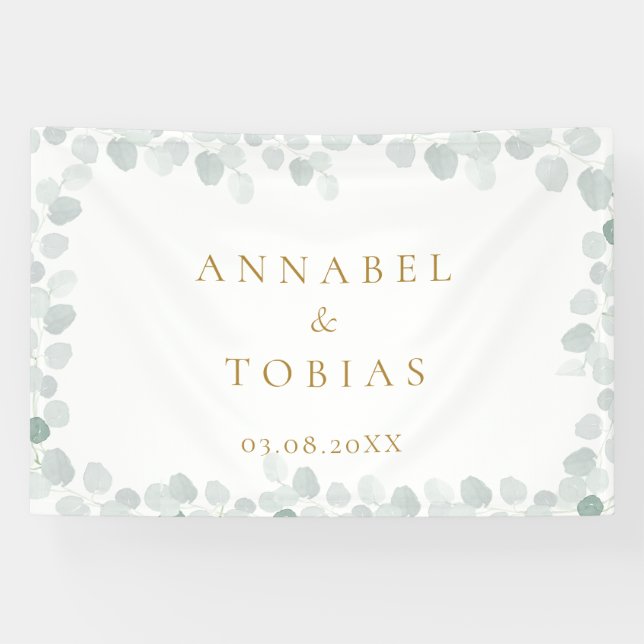 Banderoles Élégant feuillage moderne (Horizontal)