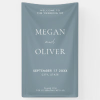 Elégant Mariage bleu foncé simple