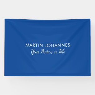 Banderoles Élégant Moderne Simple Stylé Bleu Minimaliste