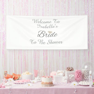 Banderoles Élégant script de mariée Diamond Bridal Shower