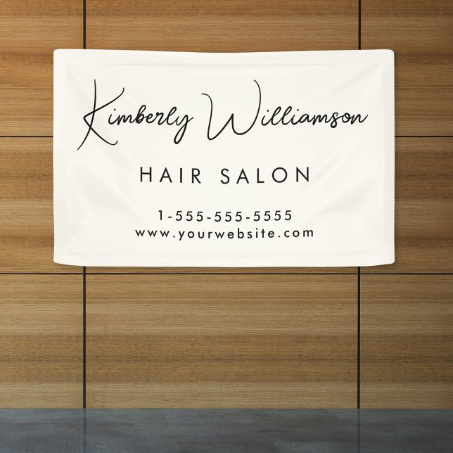 Banderoles Élégant script promotionnel Business Chic (Business Chic Signature Script Promotional Banner)