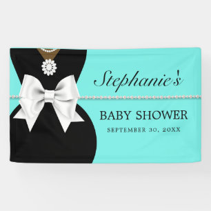 Banderoles Elégant Turquoise Glam Ethnic Tiffany Baby shower 