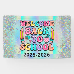 Banderoles Élégante école de script de monogramme