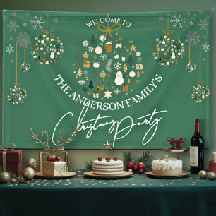 Banderoles Élégante fête de Noël Festive vacances minimaliste