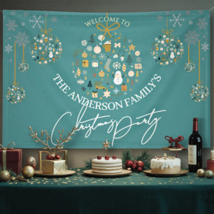 Banderoles Élégante fête de Noël Festive vacances minimaliste