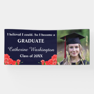 Banderoles Élégante photo de Red Roses "J'ai cru pouvoir" Sig