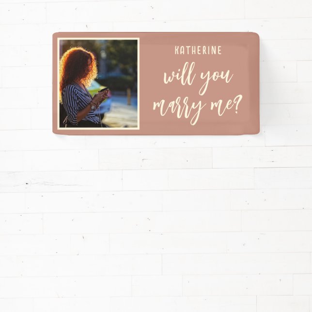 Banderoles Elégante Proposition De Mariage Vous Me Marierez (Insitu)