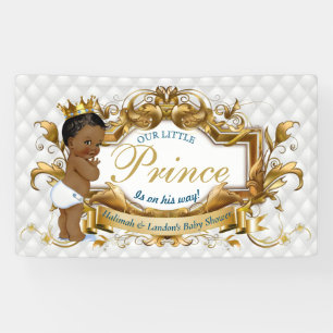 Banderoles Élégante serviette en diamant blanc Prince d'Afriq