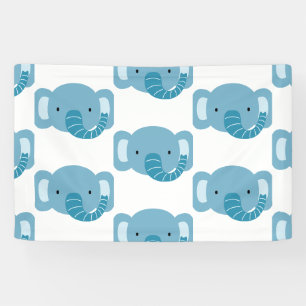 Banderoles Elephant Birthday Kids Art