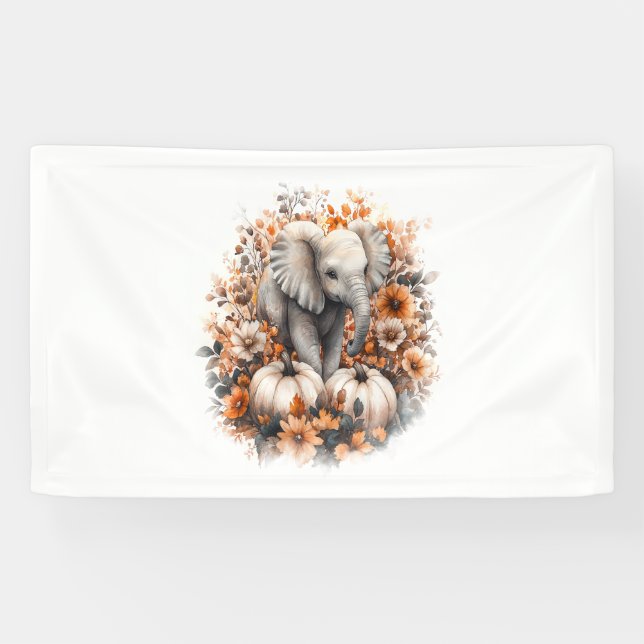 Banderoles Elephant Citrouille du pays de chemise (Horizontal)