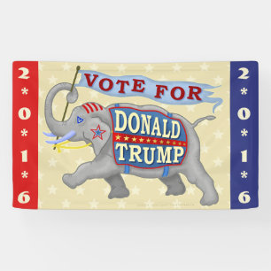 Banderoles Éléphant de président 2016 républicain de Dona