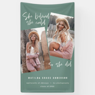 Banderoles Elle croyait qu'elle pouvait pour qu'elle fasse un