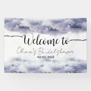 Banderoles Elle est sur un nuage neuf panneau de bienvenue po