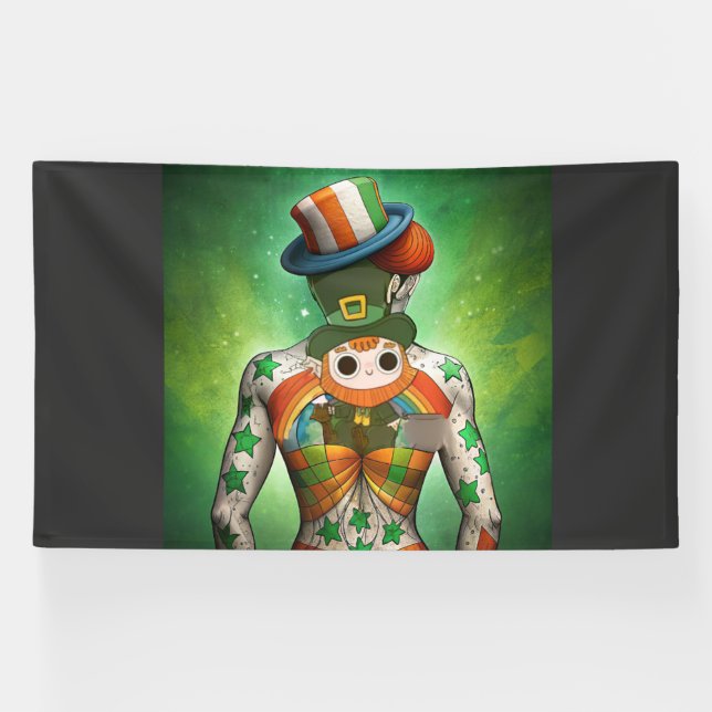 Banderoles Embrassez l'Esprit d'Irlande Saint Patrick's Day (Horizontal)