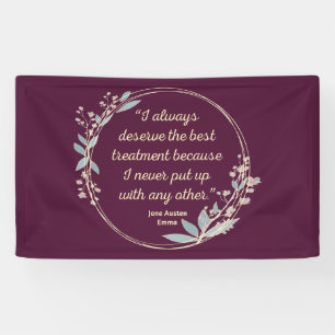 Banderoles Emma By Jane Austen Citation II - Style mignon