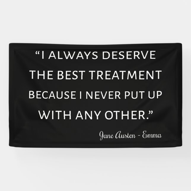 Banderoles Emma Par Jane Austen Citation II (Horizontal)