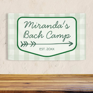 Banderoles en vichy Bach Camp Green Bachelorette