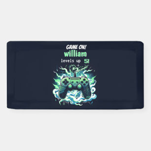 Banderoles Enfants cool niveau de jeu jusqu'à 5e anniversaire