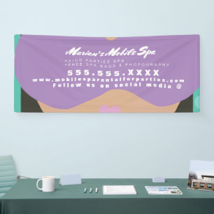 Banderoles Enfants Spa Business Party Location Mobile Bus