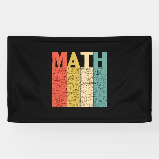 Banderoles Enseignant en mathématiques Définition Vintage des (Horizontal)