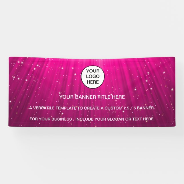 Banderoles Enseigne commerciale iridescente opale scintillant (Horizontal)