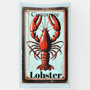 Banderoles Enseigne vintage homard Thunder_Cove