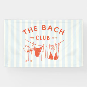 Banderoles Enterrement de vie de jeune fille cocktail orange 