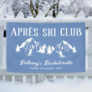 Banderoles Enterrement de vie de jeune fille Ski Moderne