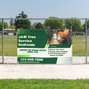 Banderoles Entrepreneur d'élagage personnalisé Arboriste Débr