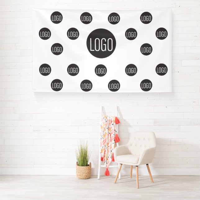 Banderoles Entreprise de fond de scène à logo personnalisé av (Insitu)