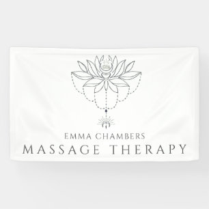 Banderoles Entreprise de massage thérapeutique Lotus Flower 