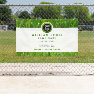 Banderoles Entretien de la pelouse Logo d'entreprise simple L